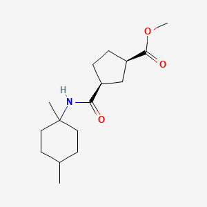 methyl (1R,3S)-3-[(1,4-dimethylcyclohexyl)carbamoyl]cyclopentane-1-carboxylate