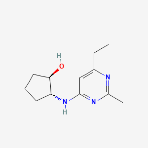 (1R,2R)-2-[(6-ethyl-2-methylpyrimidin-4-yl)amino]cyclopentan-1-ol