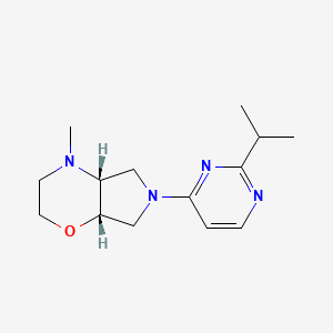 (4aR,7aS)-4-methyl-6-(2-propan-2-ylpyrimidin-4-yl)-2,3,4a,5,7,7a-hexahydropyrrolo[3,4-b][1,4]oxazine