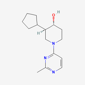 (3R,4R)-3-cyclopentyl-1-(2-methylpyrimidin-4-yl)piperidin-4-ol