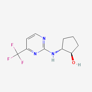 (1R,2R)-2-[[4-(trifluoromethyl)pyrimidin-2-yl]amino]cyclopentan-1-ol