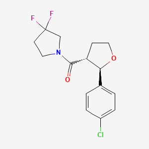 [(2R,3R)-2-(4-chlorophenyl)oxolan-3-yl]-(3,3-difluoropyrrolidin-1-yl)methanone