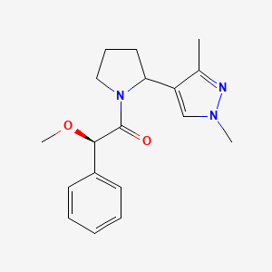 (2R)-1-[2-(1,3-dimethylpyrazol-4-yl)pyrrolidin-1-yl]-2-methoxy-2-phenylethanone