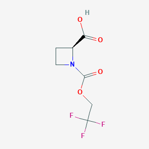 (2S)-1-(2,2,2-trifluoroethoxycarbonyl)azetidine-2-carboxylic acid