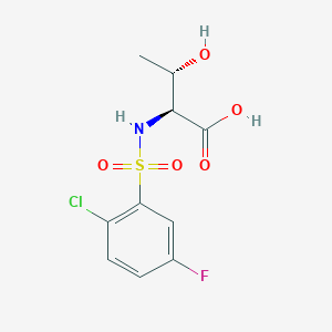 (2S,3S)-2-[(2-chloro-5-fluorophenyl)sulfonylamino]-3-hydroxybutanoic acid