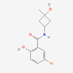 5-bromo-2-hydroxy-N-(3-hydroxy-3-methylcyclobutyl)benzamide