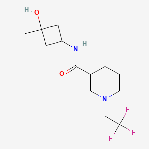 N-(3-hydroxy-3-methylcyclobutyl)-1-(2,2,2-trifluoroethyl)piperidine-3-carboxamide