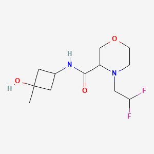 4-(2,2-difluoroethyl)-N-(3-hydroxy-3-methylcyclobutyl)morpholine-3-carboxamide