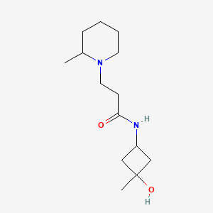 N-(3-hydroxy-3-methylcyclobutyl)-3-(2-methylpiperidin-1-yl)propanamide