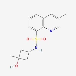 N-(3-hydroxy-3-methylcyclobutyl)-3-methylquinoline-8-sulfonamide