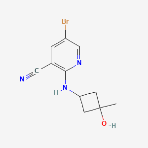 5-Bromo-2-[(3-hydroxy-3-methylcyclobutyl)amino]pyridine-3-carbonitrile