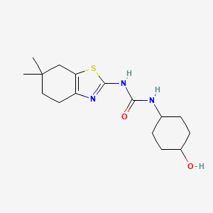 1-(6,6-dimethyl-5,7-dihydro-4H-1,3-benzothiazol-2-yl)-3-(4-hydroxycyclohexyl)urea