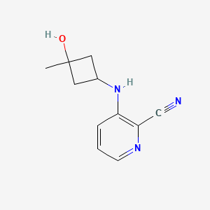 3-[(3-Hydroxy-3-methylcyclobutyl)amino]pyridine-2-carbonitrile