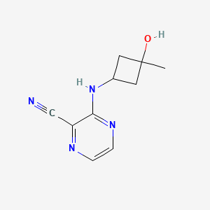 3-[(3-Hydroxy-3-methylcyclobutyl)amino]pyrazine-2-carbonitrile