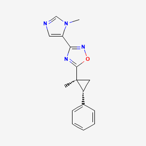 3-(3-methylimidazol-4-yl)-5-[(1S,2R)-1-methyl-2-phenylcyclopropyl]-1,2,4-oxadiazole