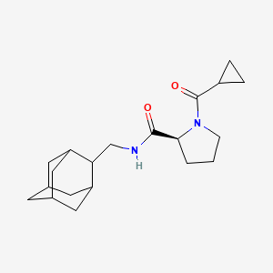 (2S)-N-(2-adamantylmethyl)-1-(cyclopropanecarbonyl)pyrrolidine-2-carboxamide