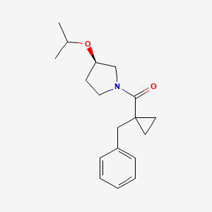 (1-benzylcyclopropyl)-[(3R)-3-propan-2-yloxypyrrolidin-1-yl]methanone