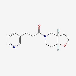 1-[(3aR,7aS)-3,3a,4,6,7,7a-hexahydro-2H-furo[3,2-c]pyridin-5-yl]-3-pyridin-3-ylpropan-1-one