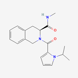 (3S)-N-methyl-2-(1-propan-2-ylpyrrole-2-carbonyl)-3,4-dihydro-1H-isoquinoline-3-carboxamide