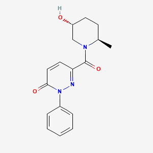 6-[(2R,5R)-5-hydroxy-2-methylpiperidine-1-carbonyl]-2-phenylpyridazin-3-one