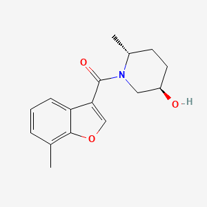 [(2R,5R)-5-hydroxy-2-methylpiperidin-1-yl]-(7-methyl-1-benzofuran-3-yl)methanone