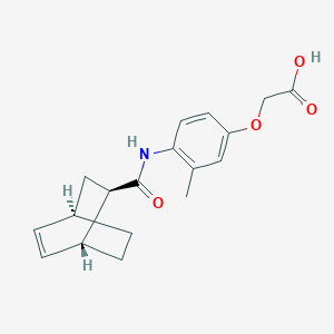 2-[4-[[(1R,2R,4R)-bicyclo[2.2.2]oct-5-ene-2-carbonyl]amino]-3-methylphenoxy]acetic acid