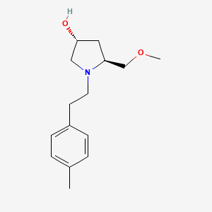 (3R,5S)-5-(methoxymethyl)-1-[2-(4-methylphenyl)ethyl]pyrrolidin-3-ol