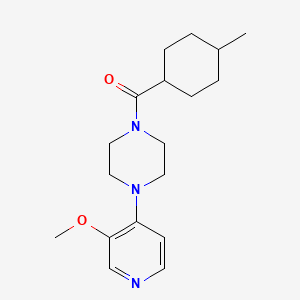 [4-(3-Methoxypyridin-4-yl)piperazin-1-yl]-(4-methylcyclohexyl)methanone