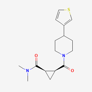 (1R,2S)-N,N-dimethyl-2-(4-thiophen-3-ylpiperidine-1-carbonyl)cyclopropane-1-carboxamide