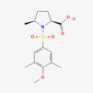 (2S,5S)-1-(4-methoxy-3,5-dimethylphenyl)sulfonyl-5-methylpyrrolidine-2-carboxylic acid