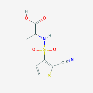 (2R)-2-[(2-cyanothiophen-3-yl)sulfonylamino]propanoic acid