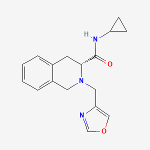 (3R)-N-cyclopropyl-2-(1,3-oxazol-4-ylmethyl)-3,4-dihydro-1H-isoquinoline-3-carboxamide