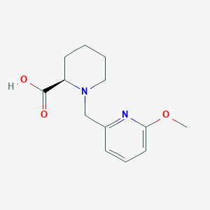 (2R)-1-[(6-methoxypyridin-2-yl)methyl]piperidine-2-carboxylic acid