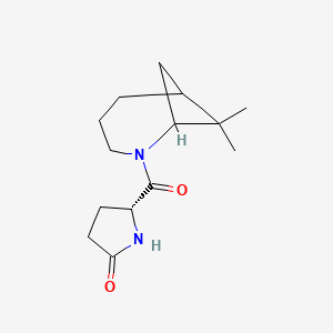 (5R)-5-(7,7-dimethyl-2-azabicyclo[4.1.1]octane-2-carbonyl)pyrrolidin-2-one