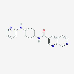 N-[4-(pyridin-2-ylamino)cyclohexyl]-1,7-naphthyridine-3-carboxamide