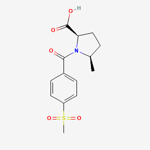 (2R,5R)-5-methyl-1-(4-methylsulfonylbenzoyl)pyrrolidine-2-carboxylic acid