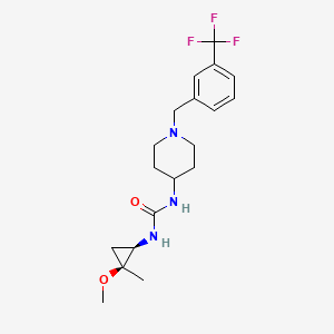 1-[(1R,2S)-2-methoxy-2-methylcyclopropyl]-3-[1-[[3-(trifluoromethyl)phenyl]methyl]piperidin-4-yl]urea