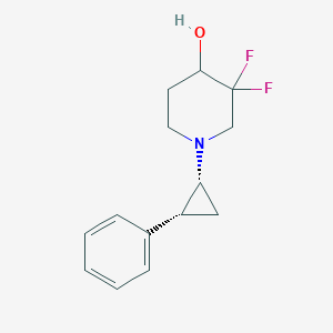 3,3-difluoro-1-[(1R,2R)-2-phenylcyclopropyl]piperidin-4-ol