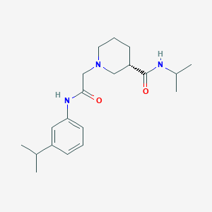 (3S)-1-[2-oxo-2-(3-propan-2-ylanilino)ethyl]-N-propan-2-ylpiperidine-3-carboxamide