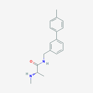 (2S)-2-(methylamino)-N-[[3-(4-methylphenyl)phenyl]methyl]propanamide