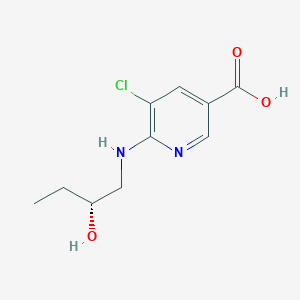 5-chloro-6-[[(2R)-2-hydroxybutyl]amino]pyridine-3-carboxylic acid