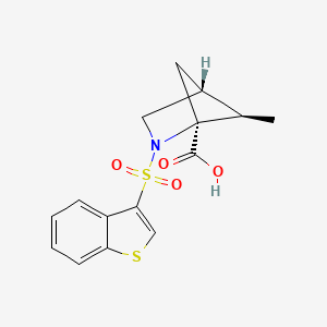 (1S,4R,5R)-2-(1-benzothiophen-3-ylsulfonyl)-5-methyl-2-azabicyclo[2.1.1]hexane-1-carboxylic acid