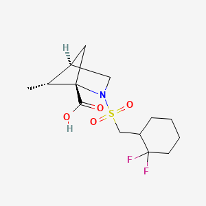 (1S,4R,5R)-2-[(2,2-difluorocyclohexyl)methylsulfonyl]-5-methyl-2-azabicyclo[2.1.1]hexane-1-carboxylic acid