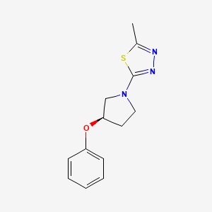 2-methyl-5-[(3R)-3-phenoxypyrrolidin-1-yl]-1,3,4-thiadiazole