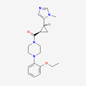 [4-(2-ethoxyphenyl)piperazin-1-yl]-[(1R,2R)-2-(3-methylimidazol-4-yl)cyclopropyl]methanone