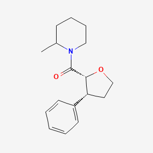 (2-methylpiperidin-1-yl)-[(2R,3R)-3-phenyloxolan-2-yl]methanone