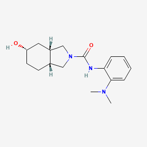 (3aS,5S,7aR)-N-[2-(dimethylamino)phenyl]-5-hydroxy-1,3,3a,4,5,6,7,7a-octahydroisoindole-2-carboxamide