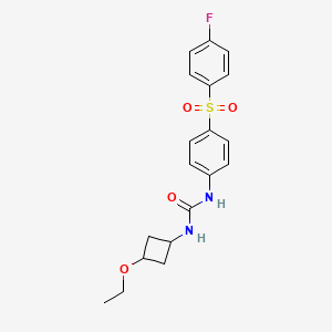 1-(3-Ethoxycyclobutyl)-3-[4-(4-fluorophenyl)sulfonylphenyl]urea