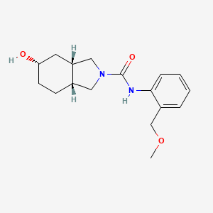 (3aS,5S,7aR)-5-hydroxy-N-[2-(methoxymethyl)phenyl]-1,3,3a,4,5,6,7,7a-octahydroisoindole-2-carboxamide