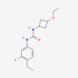 molecular formula C15H21FN2O2 B7340920 1-(3-Ethoxycyclobutyl)-3-(4-ethyl-3-fluorophenyl)urea 